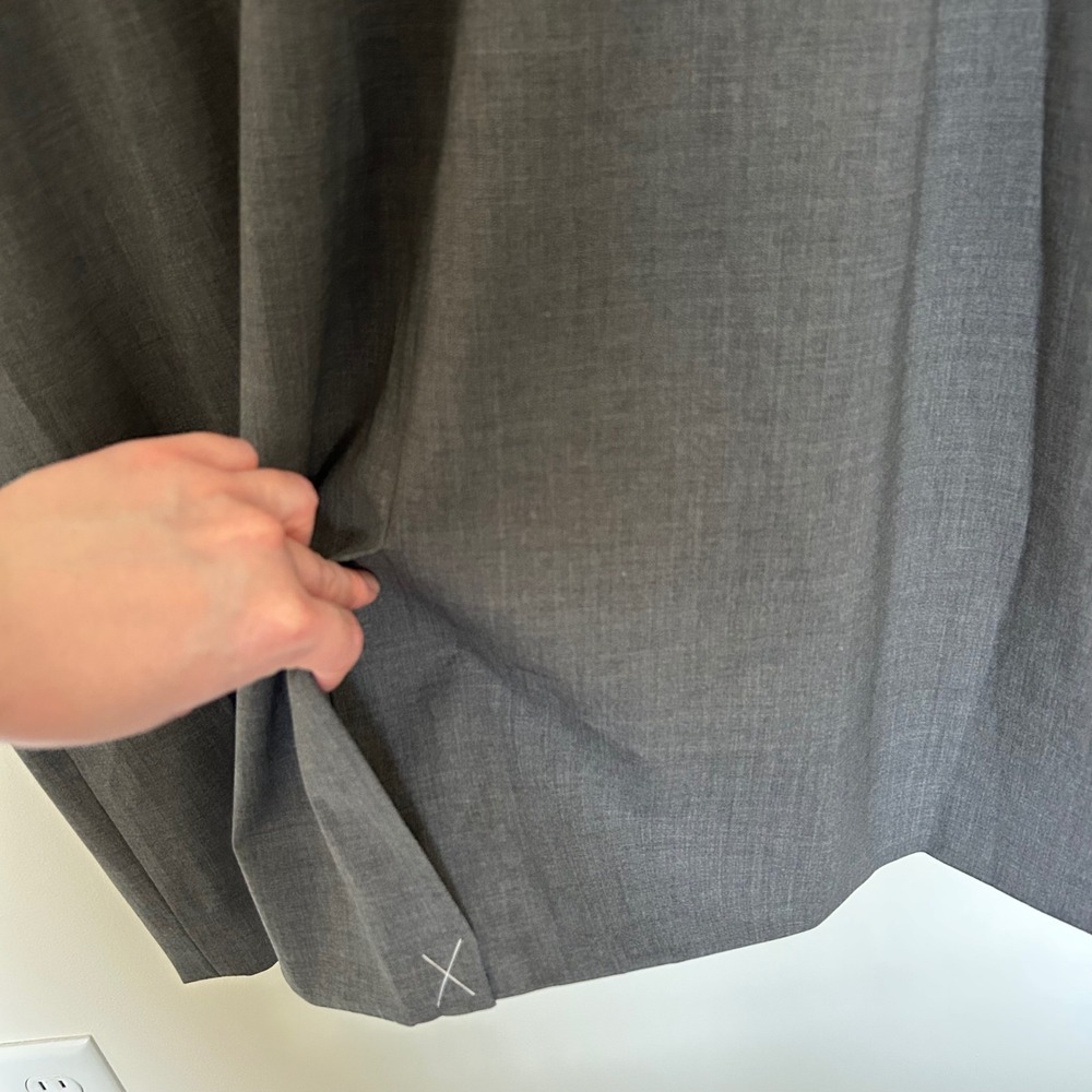 NWT J.Crew 365 Sheath Dress Gray 24 Wool Blend Cap Sleeve Pockets - Picture 10 of 12